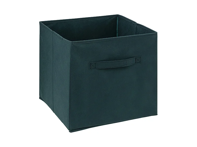 Boîte de rangement en tissu Vert pétrole 31 x 31 x 31 cm