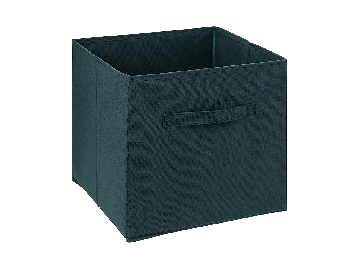 Boîte de rangement en tissu Vert pétrole 31 x 31 x 31 cm