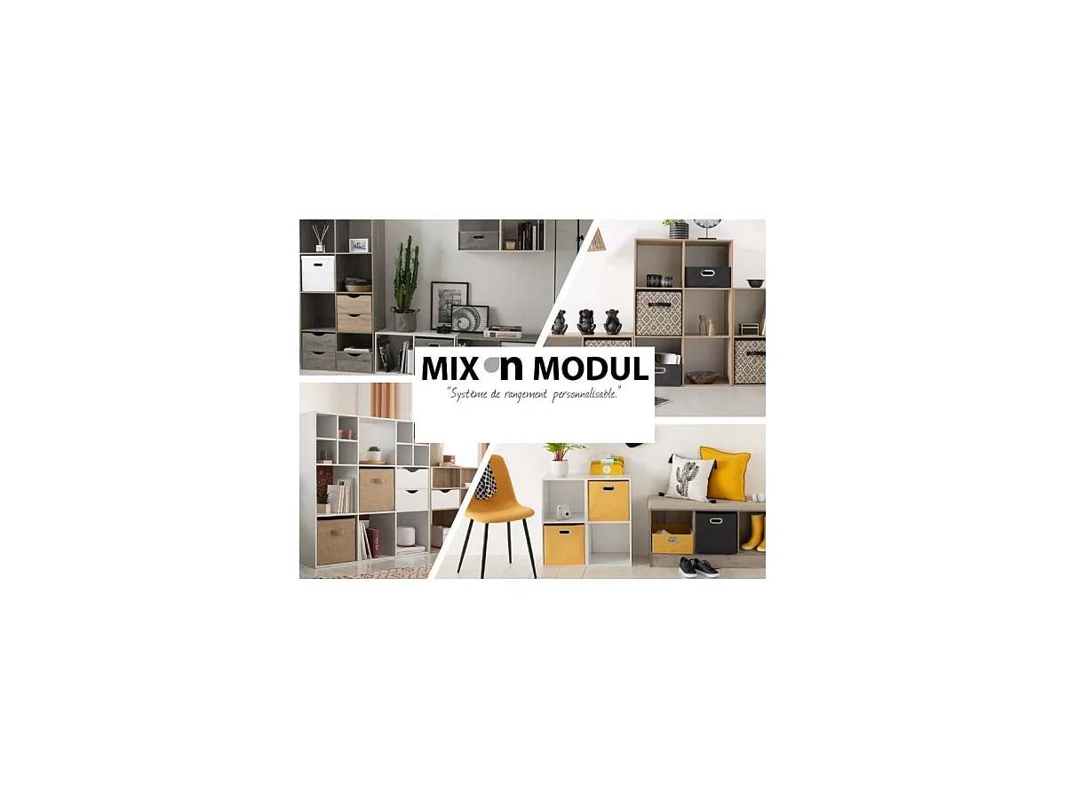 Boîte de rangement en tissu Vert pétrole 31 x 31 x 31 cm