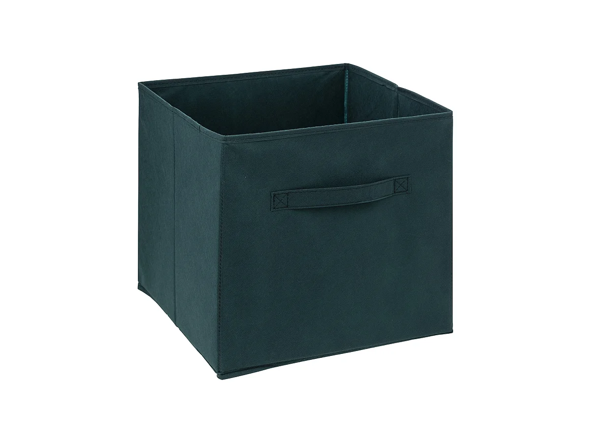 Boîte de rangement en tissu Vert pétrole 31 x 31 x 31 cm