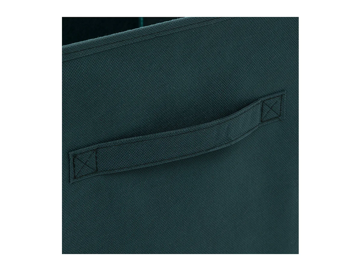 Boîte de rangement en tissu Vert pétrole 31 x 31 x 31 cm