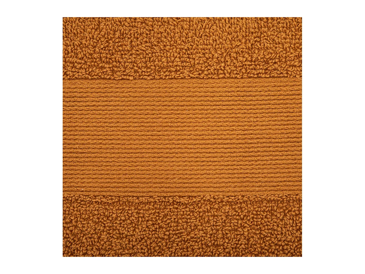 Serviette de toilette en Coton Marron cannelle tissu éponge 50 x 90 cm