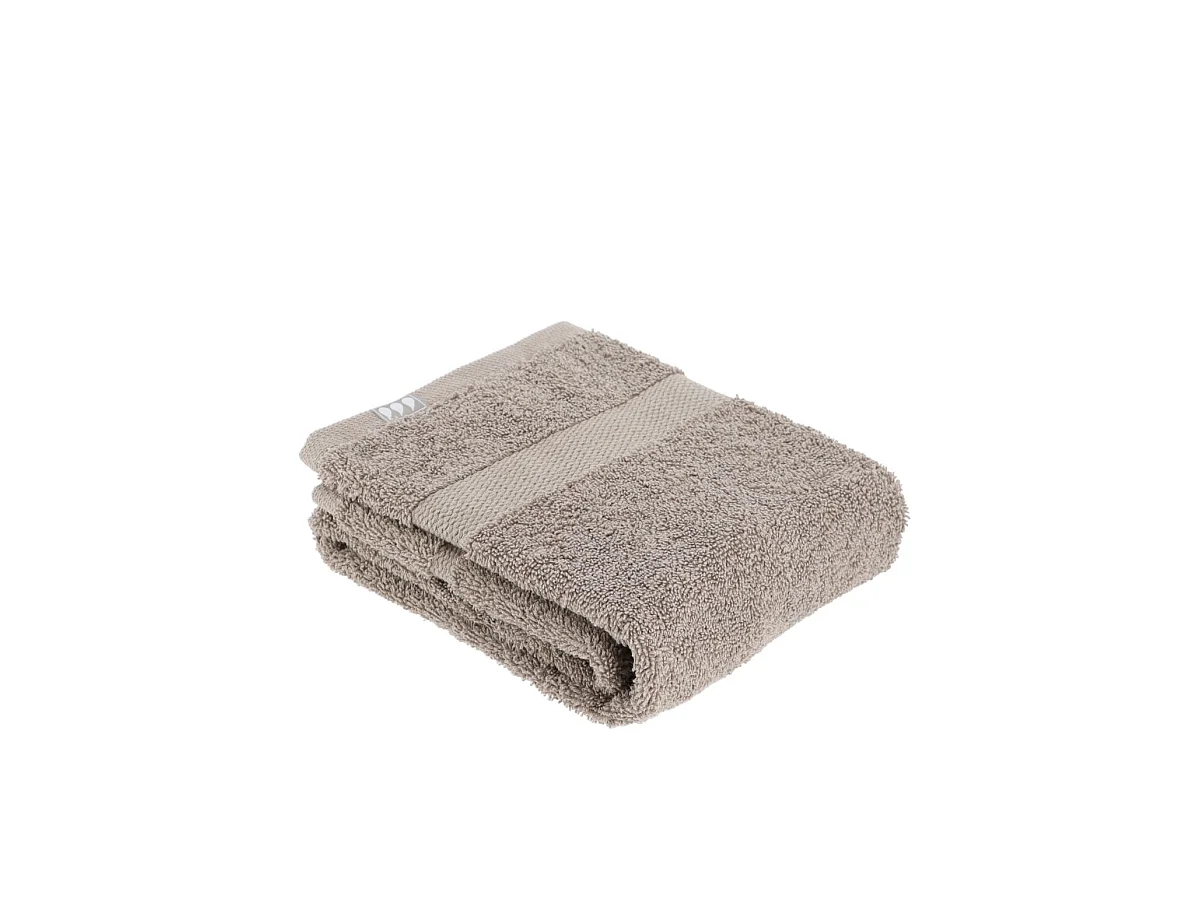 Serviette de toilette tissu éponge 100% Coton Taupe 50 x 90 cm