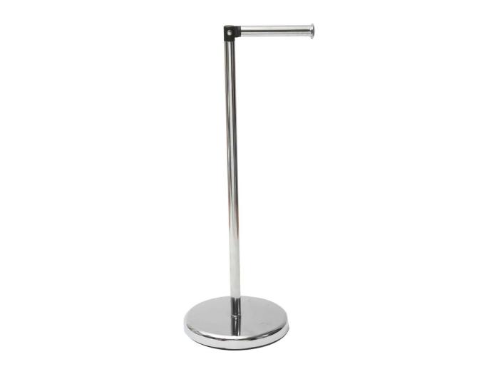 Dérouleur Papier Toilette Wc Avec Réserve En Métal Chrome H 55 Cm 4449