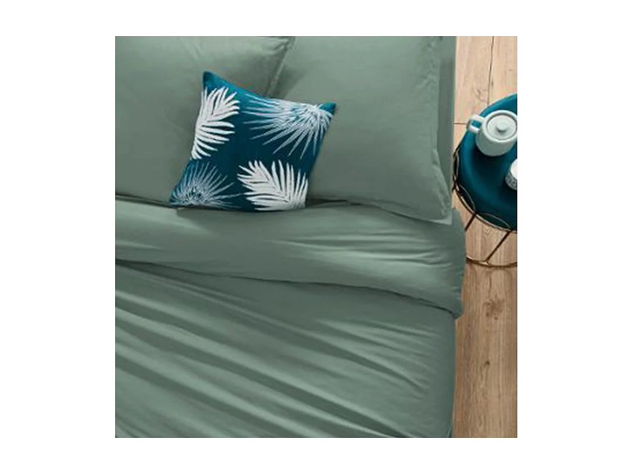 Taie d'Oreiller "Intérieur" 63x63cm Celadon