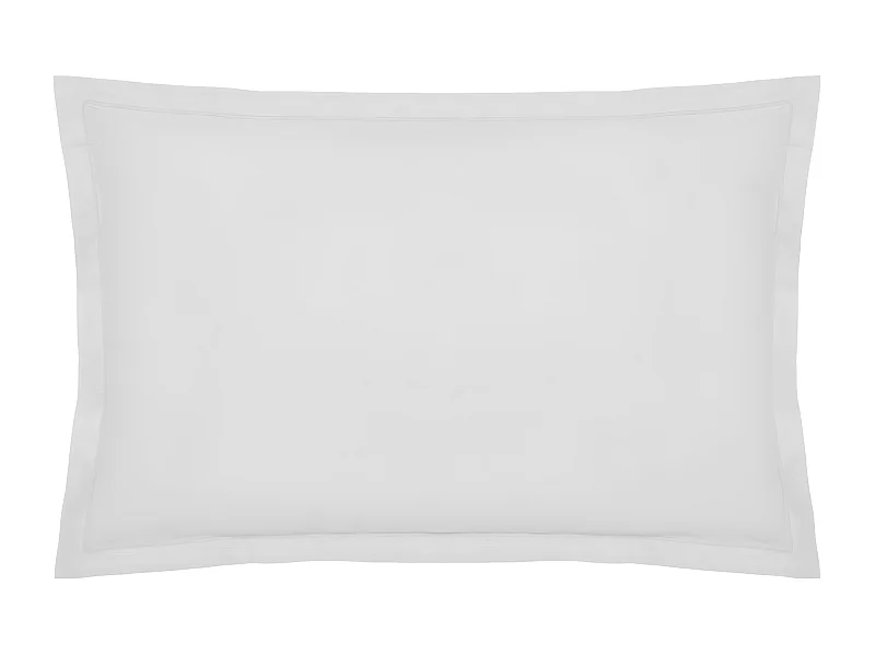 Funda de cojín algodón blanc de 50X70cm