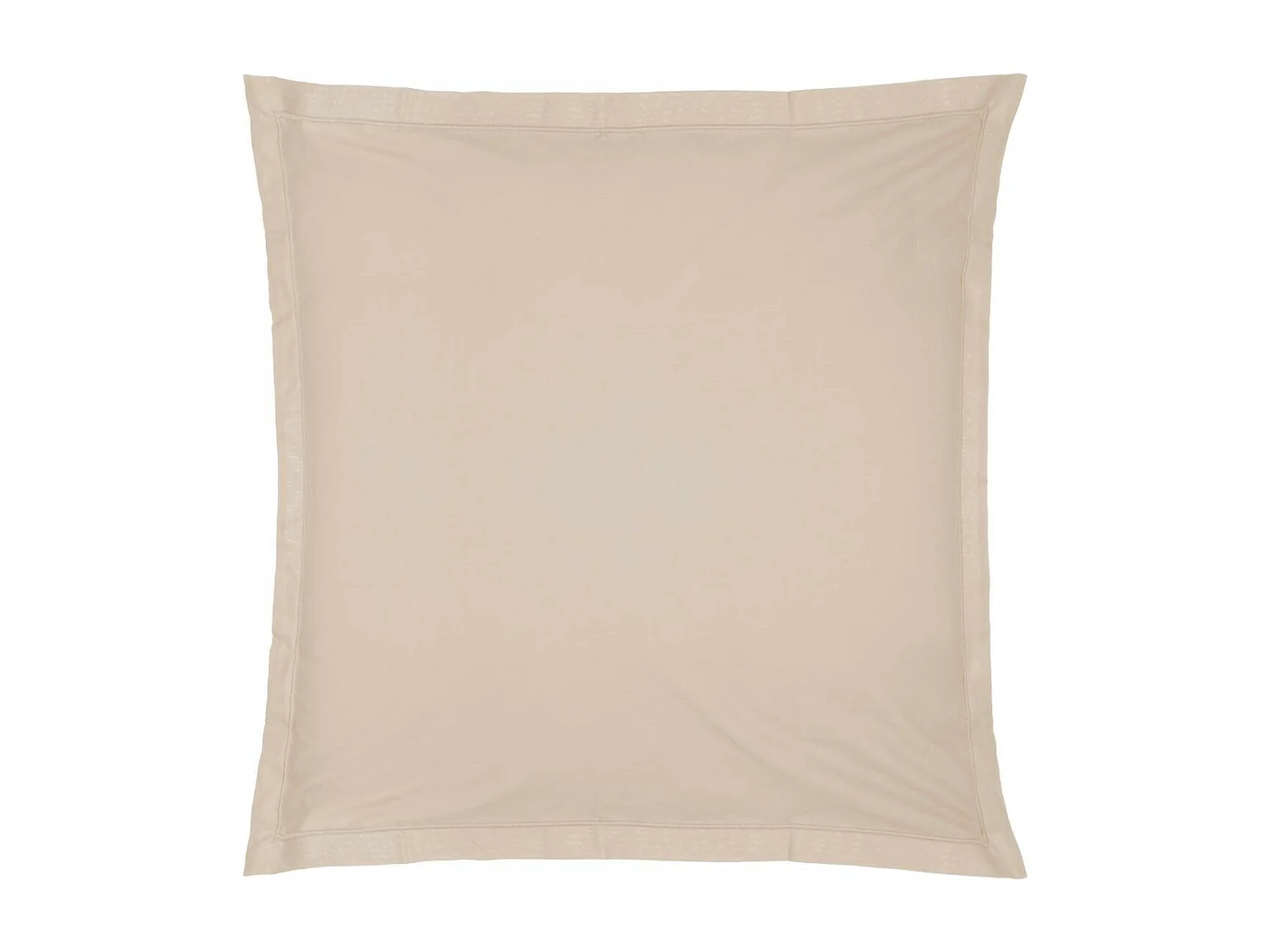 Funda de cojín algodón beige 63x63cm