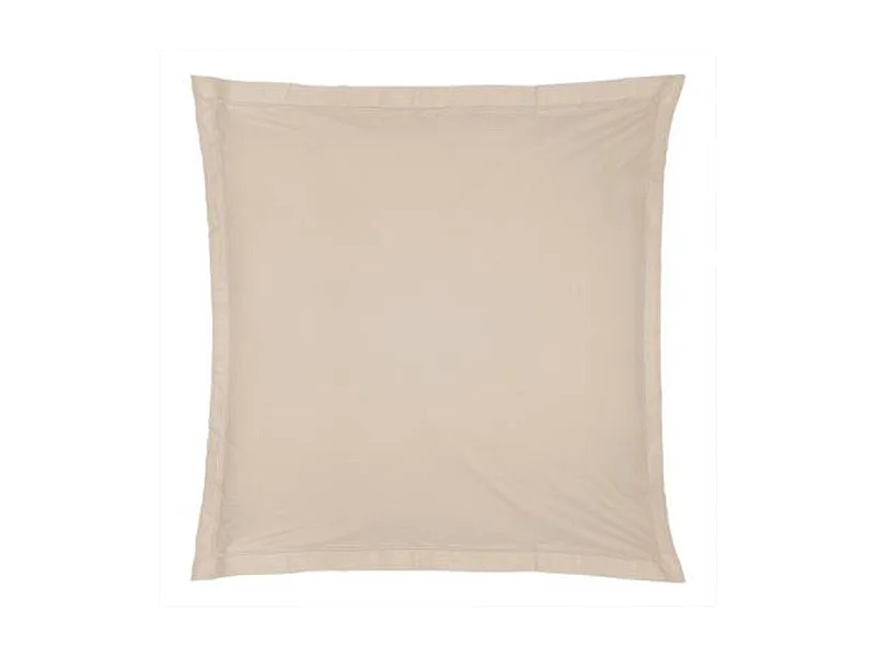 Capa de almofada algodão beige  de 63x63cm