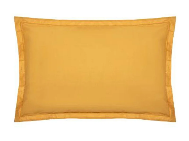 Capa de almofada de algodão ocre 50x70cm