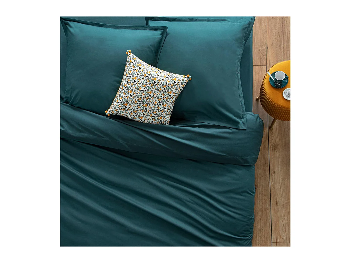 Taie d'Oreiller "Intérieur" 50x70cm Bleu Canard