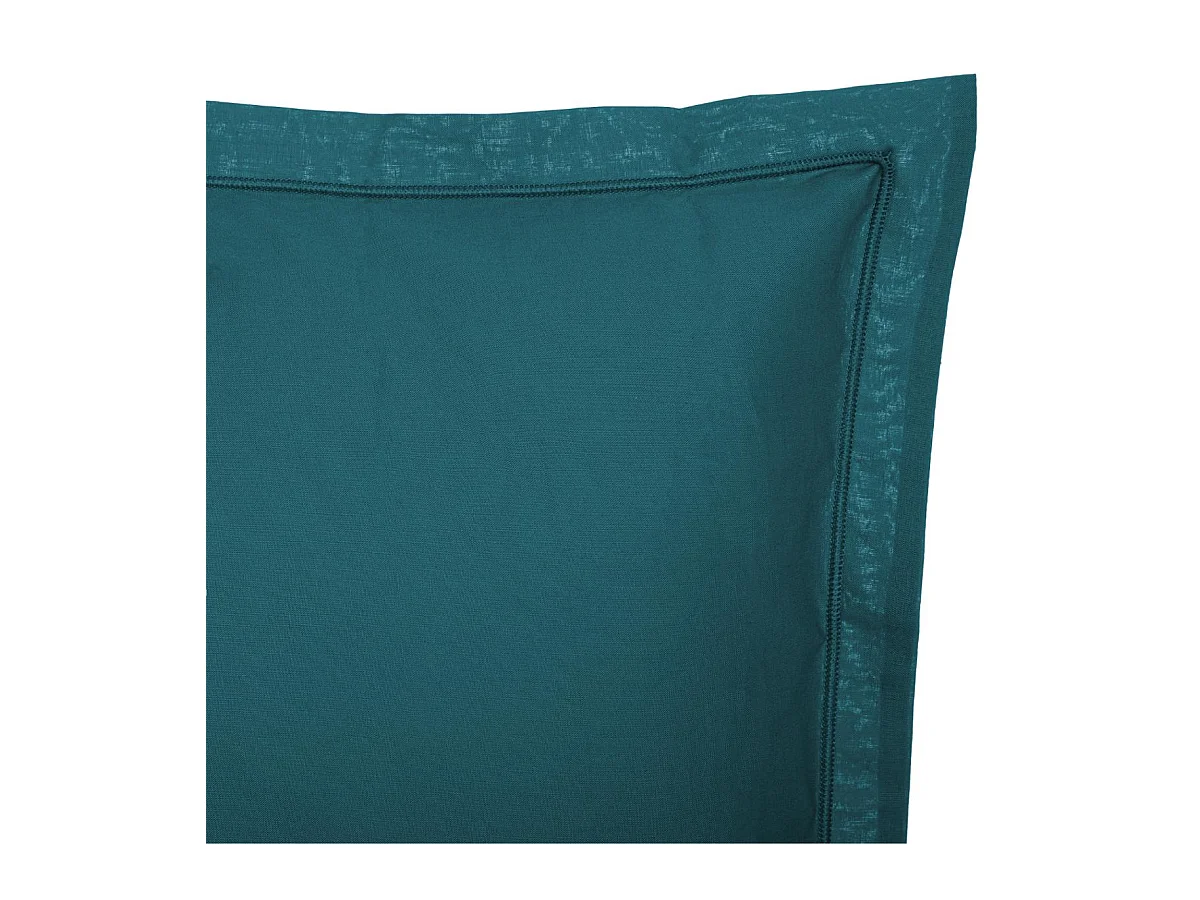 Taie d'Oreiller "Intérieur" 50x70cm Bleu Canard