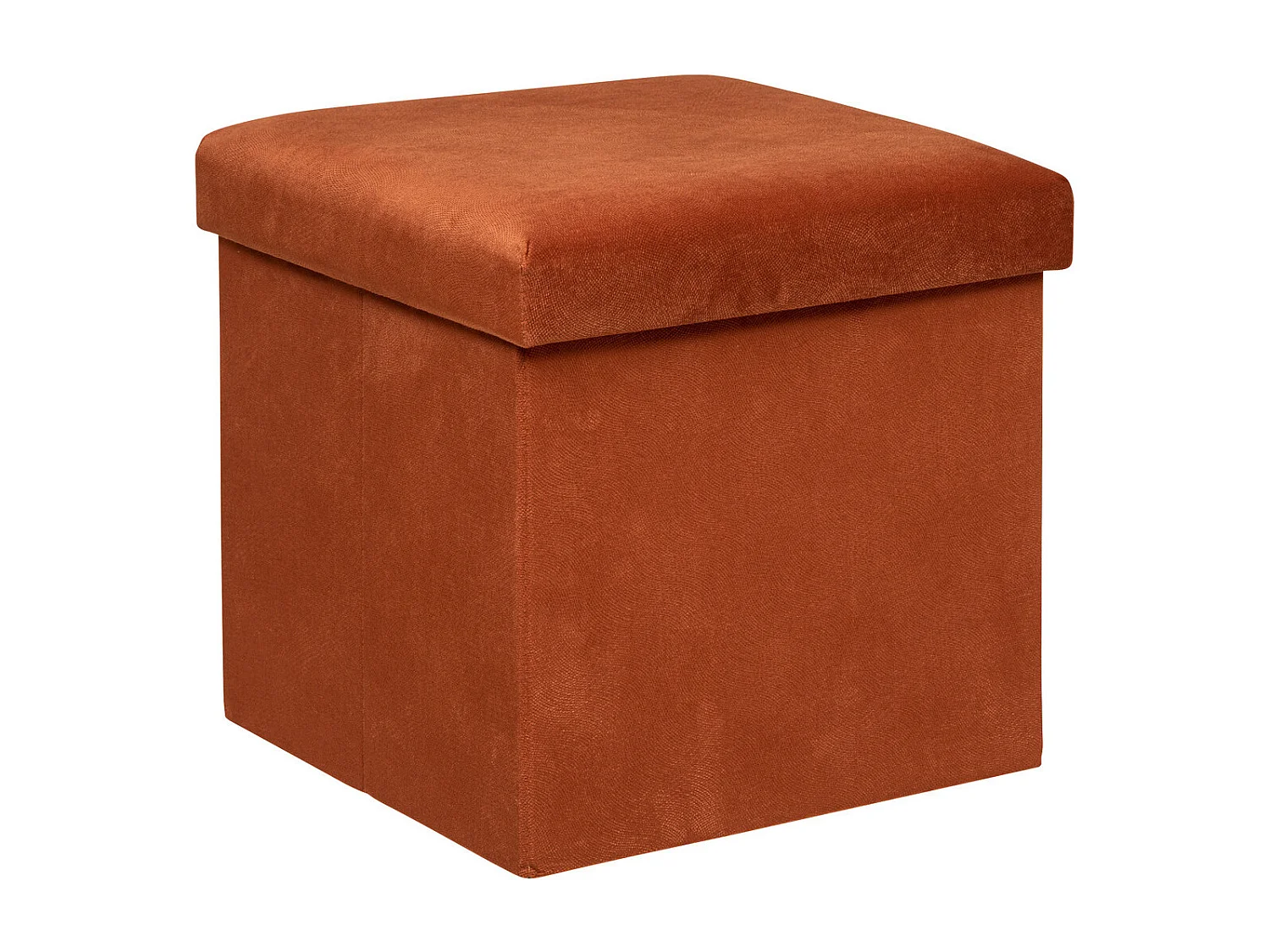 Pouf pliant et Coffre de rangement en tissu Ambre 38 x 38 cm