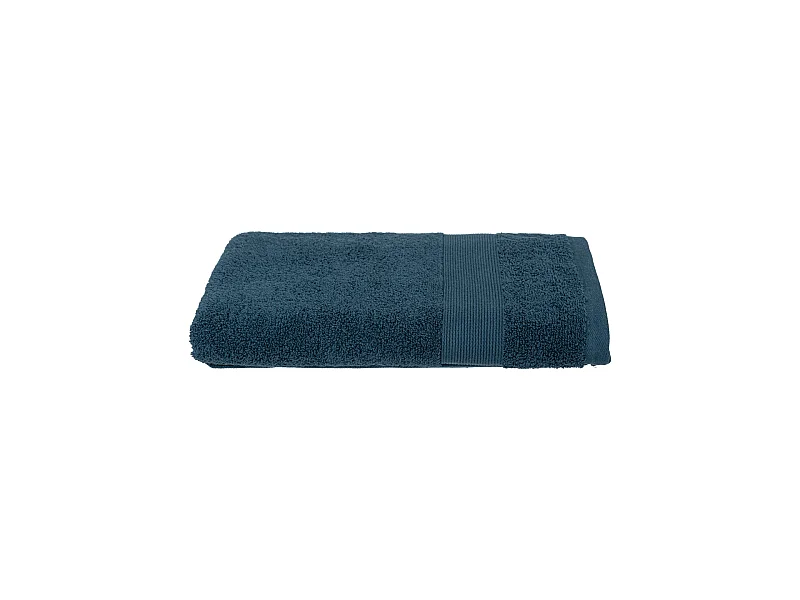 Drap de bain en Coton Bleu Egéen tissu éponge 70 x 130 cm