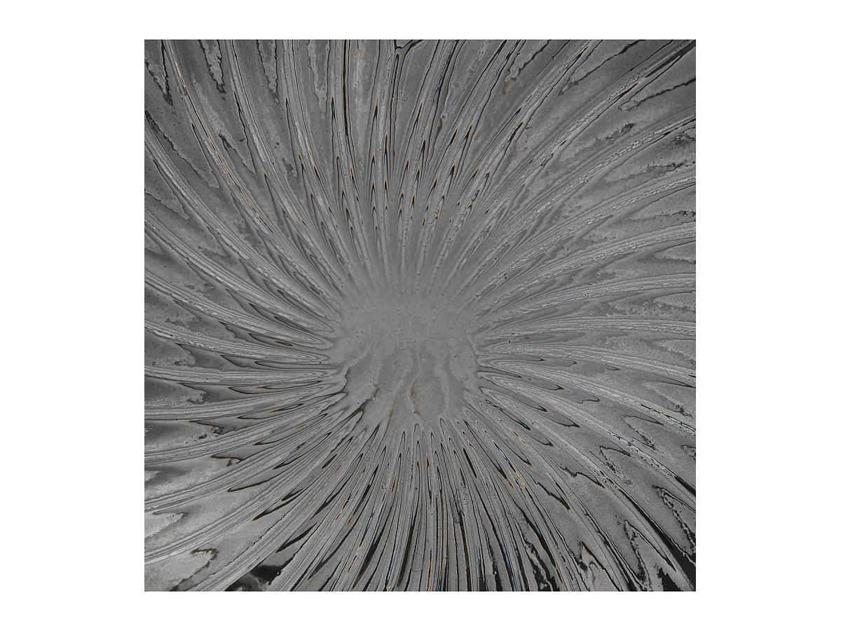 Vase Coquillage en verre Gris H 32 cm