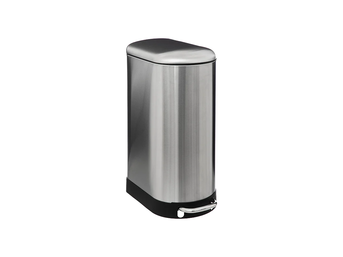 Poubelle 30 Litres en métal Inox ouverture à pédale