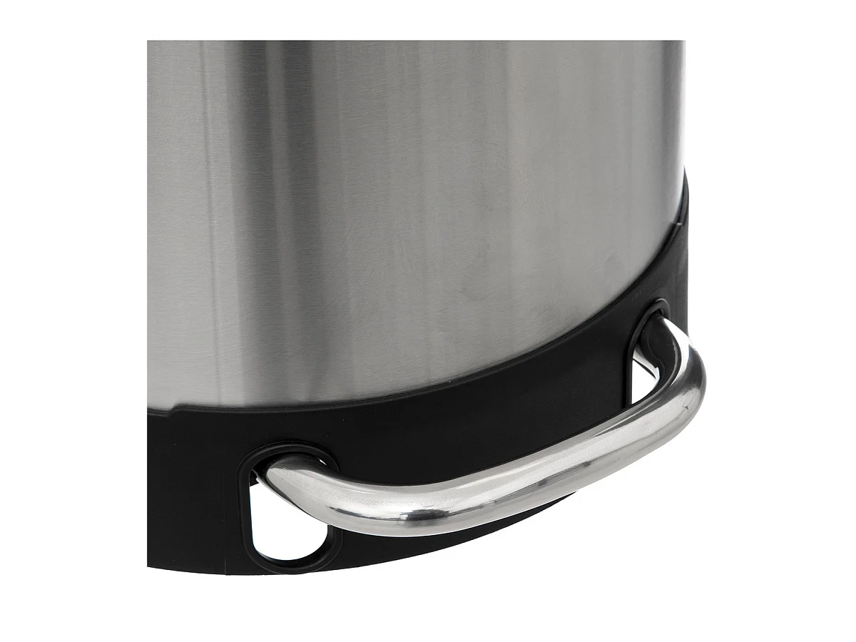 Poubelle 30 Litres en métal Inox ouverture à pédale