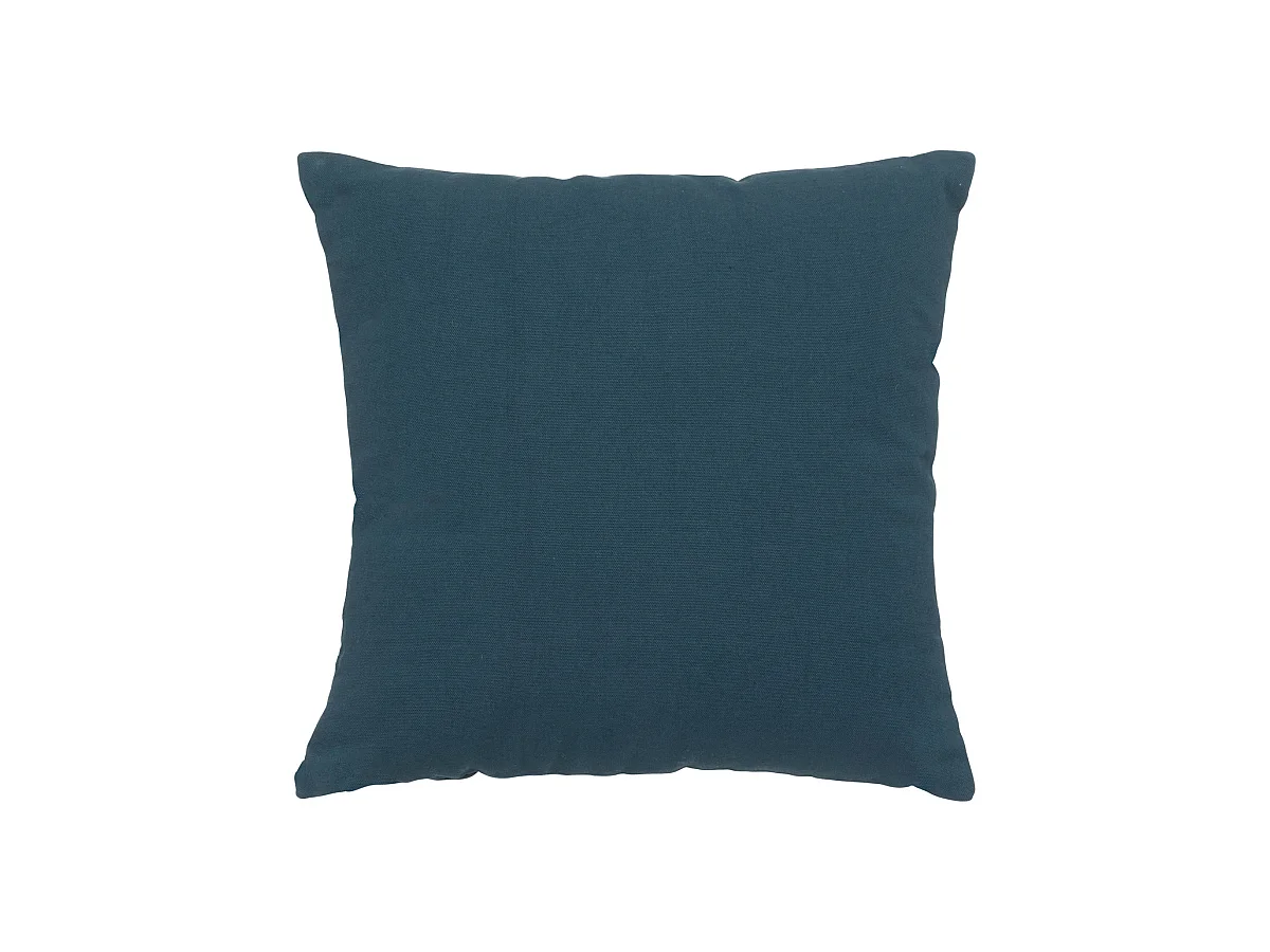 Coussin déhoussable en Coton Bleu Egéen 38 x 38 cm