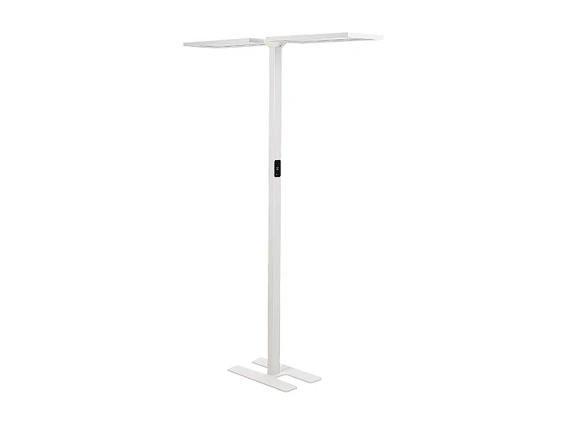 Lampadaire LED SCULPTOR Avec détecteur de mouvement Métal Blanc