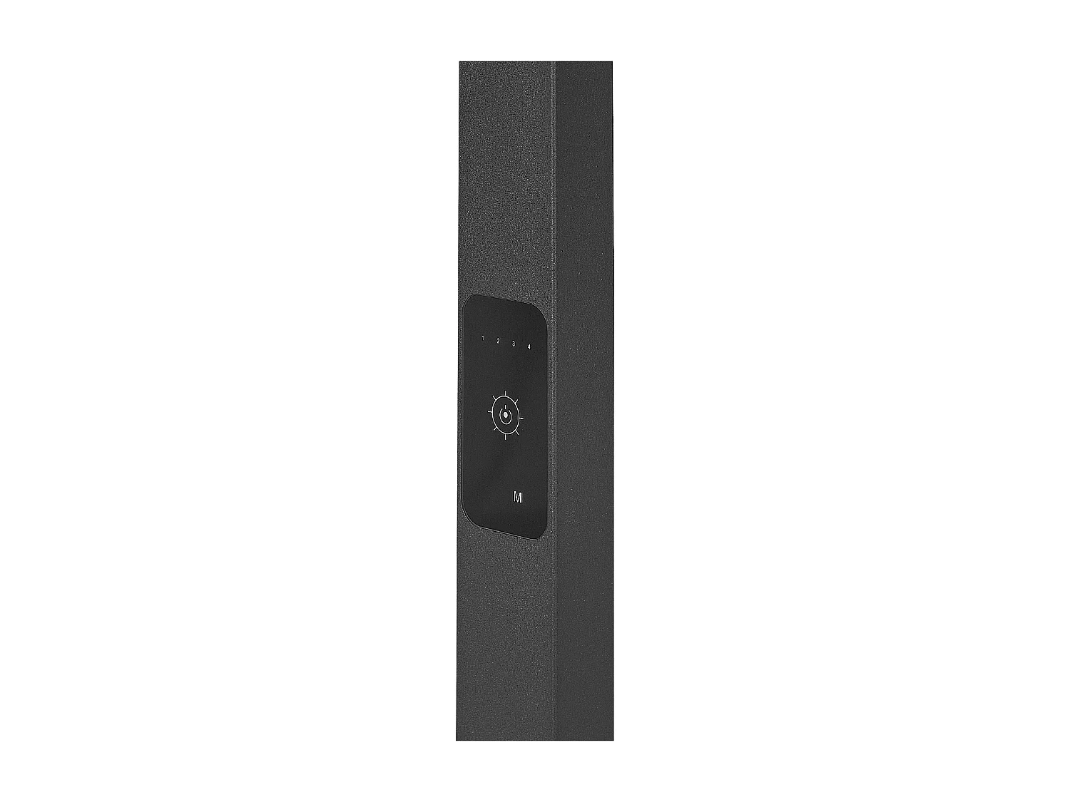 Candeeiro de pé LED SCULPTOR Com sensor de movimento Metal Preto