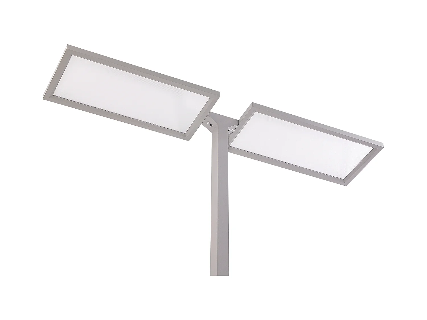 Lampadaire LED SCULPTOR Avec détecteur de mouvement Métal Argenté