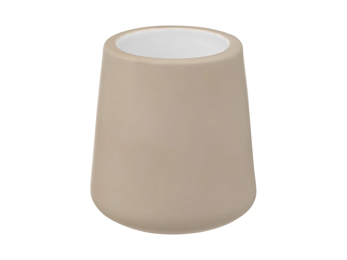 Brosse WC avec support en céramique Beige Lin