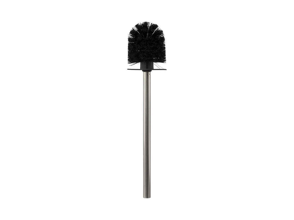 Brosse WC avec support en céramique Noir mat