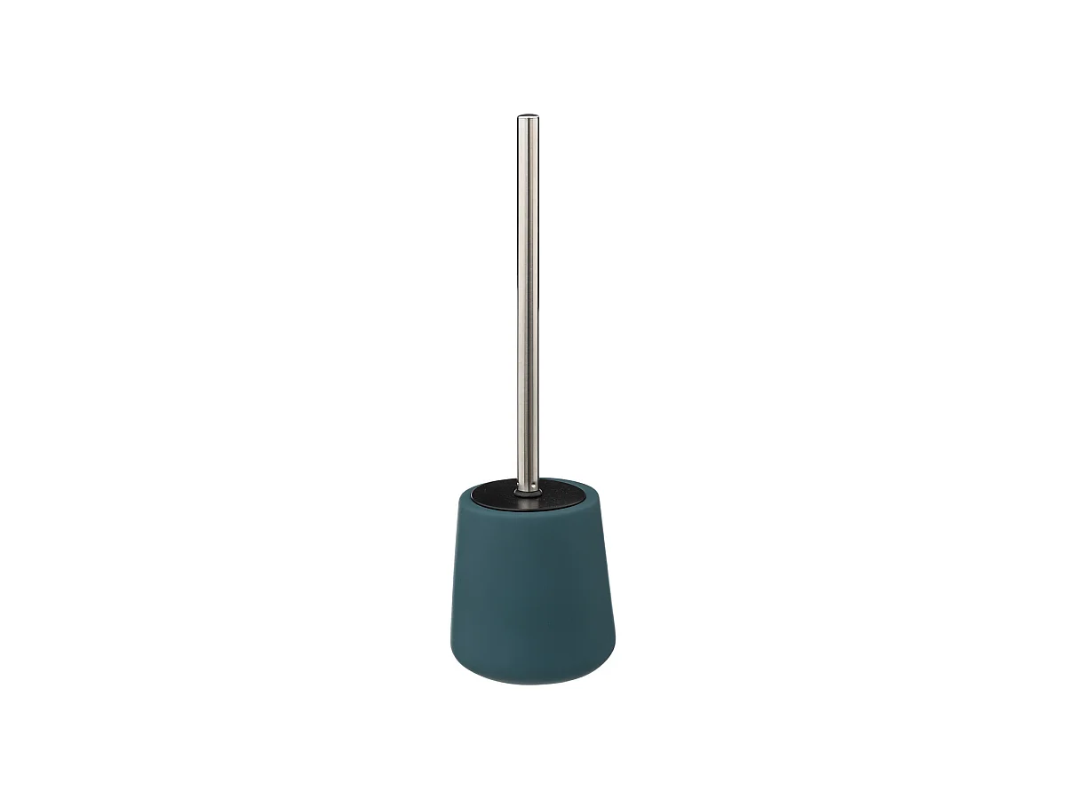 Brosse WC avec support en céramique Bleu pétrole