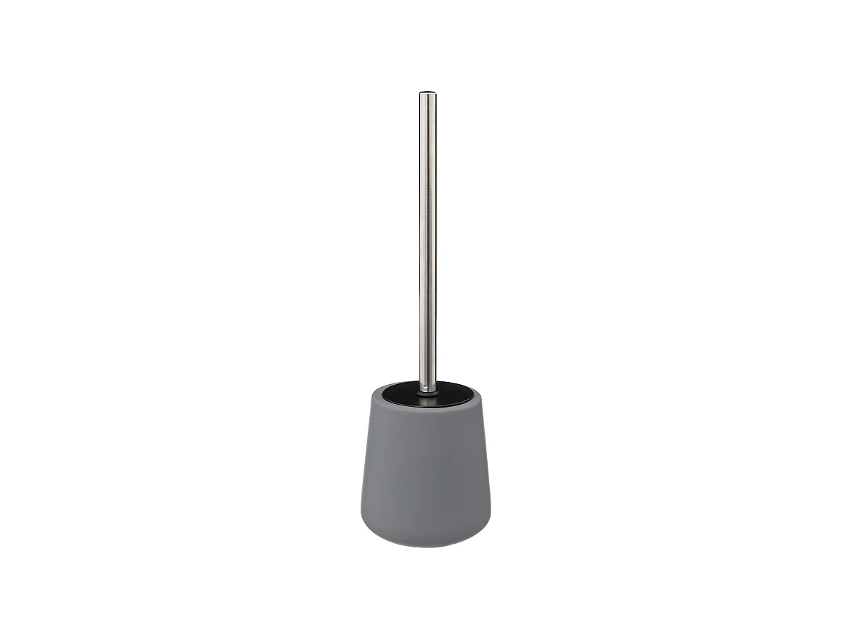 Brosse WC avec support en céramique Gris galet