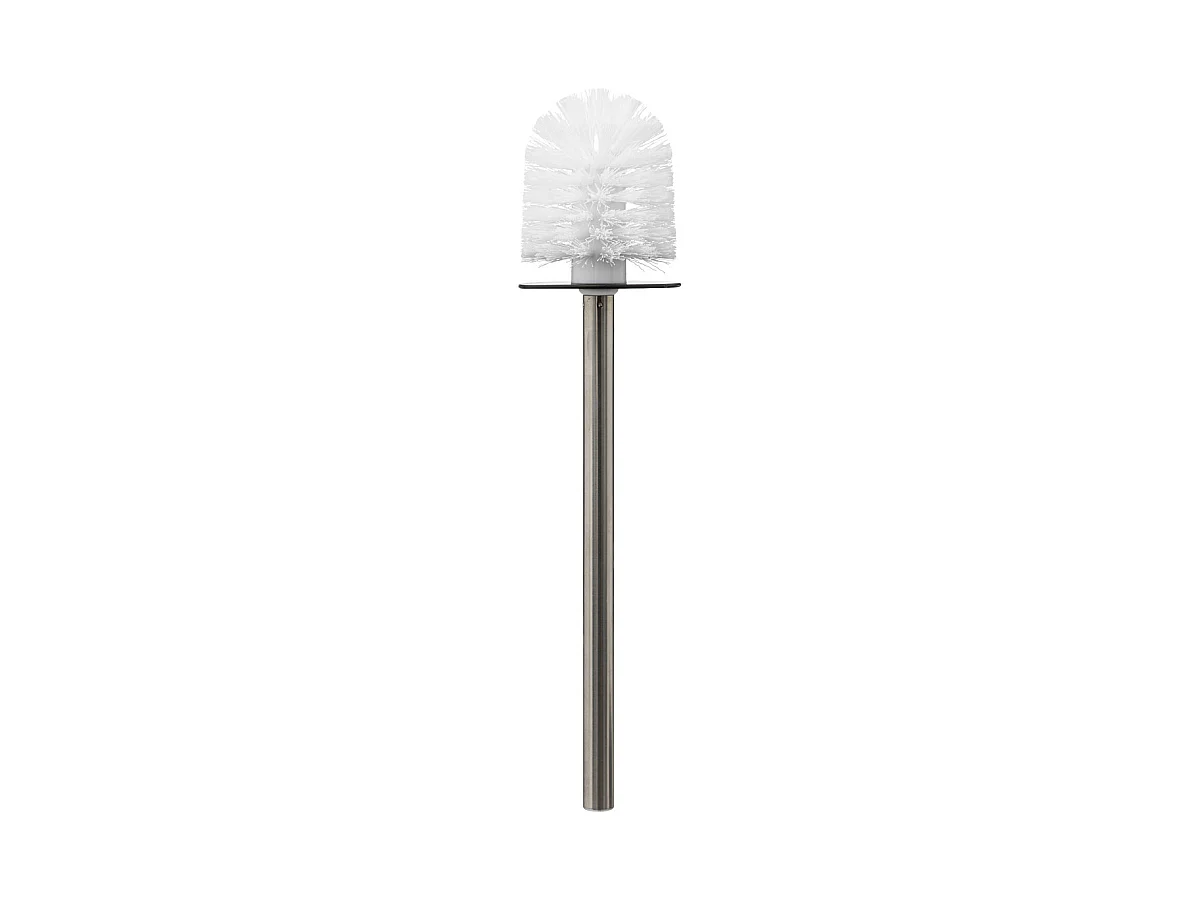 Brosse WC avec support en céramique Blanc mat