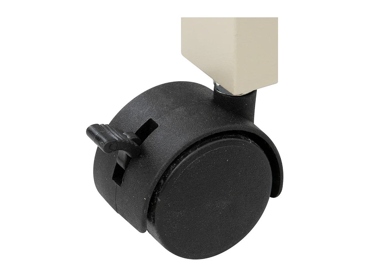 Desserte roulante 3 niveaux Beige Lin H 75 cm idéale pour les petits espaces