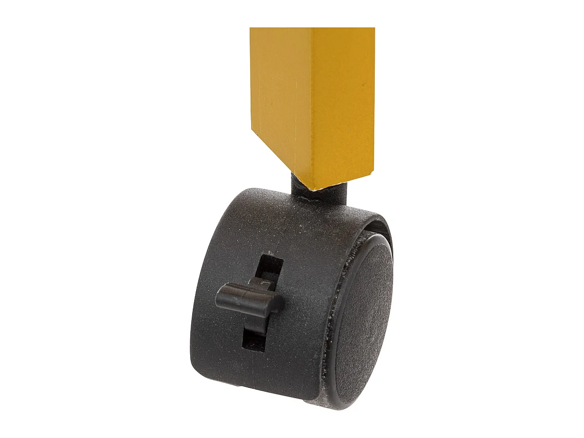 Desserte roulante 3 niveaux Jaune Moutarde H 75 cm idéale pour les petits espaces