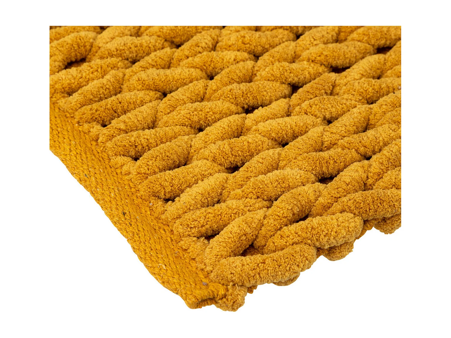 Tapis de Salle de Bain épais Jaune moutarde 50 x 75 cm