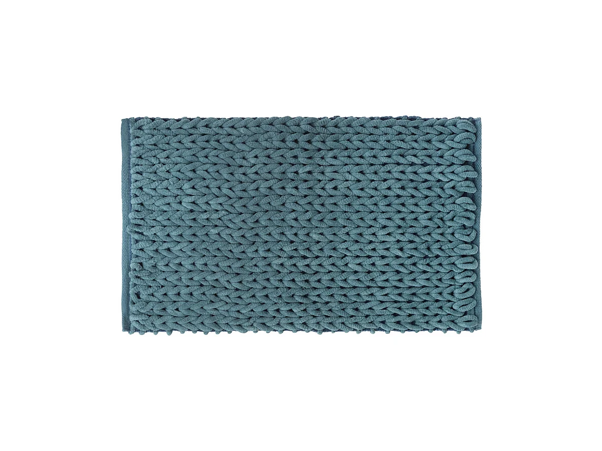 Tapis de Salle de Bain épais Bleu 50 x 75 cm