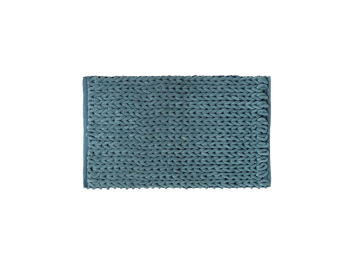 Tapis de Salle de Bain épais Bleu 50 x 75 cm