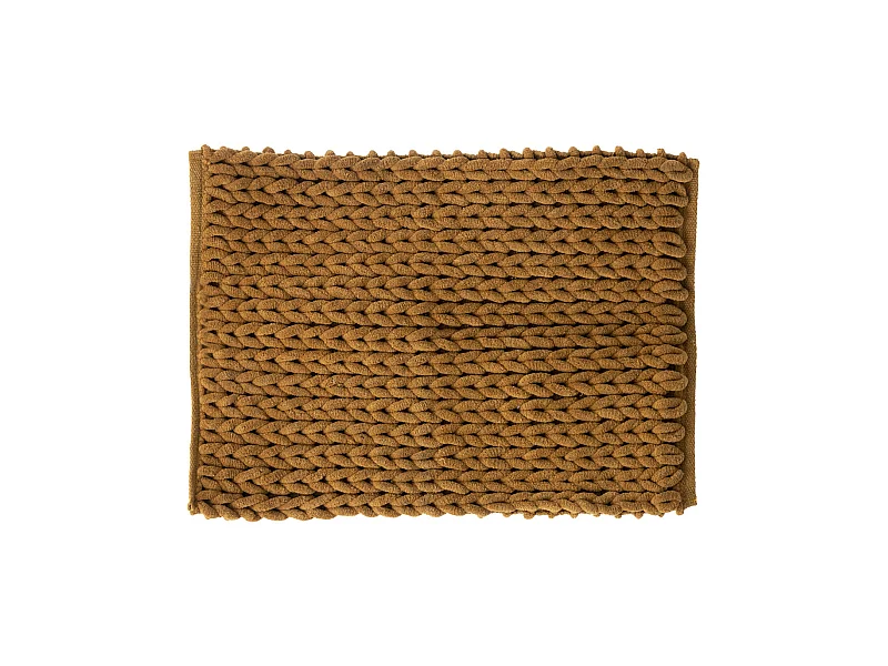 Tapis de Salle de Bain épais Marron malt 50 x 75 cm
