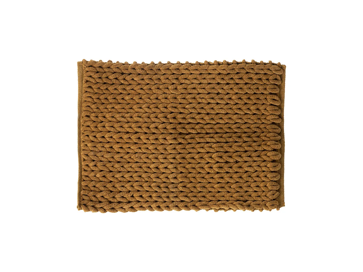 Tapis de Salle de Bain épais Marron malt 50 x 75 cm
