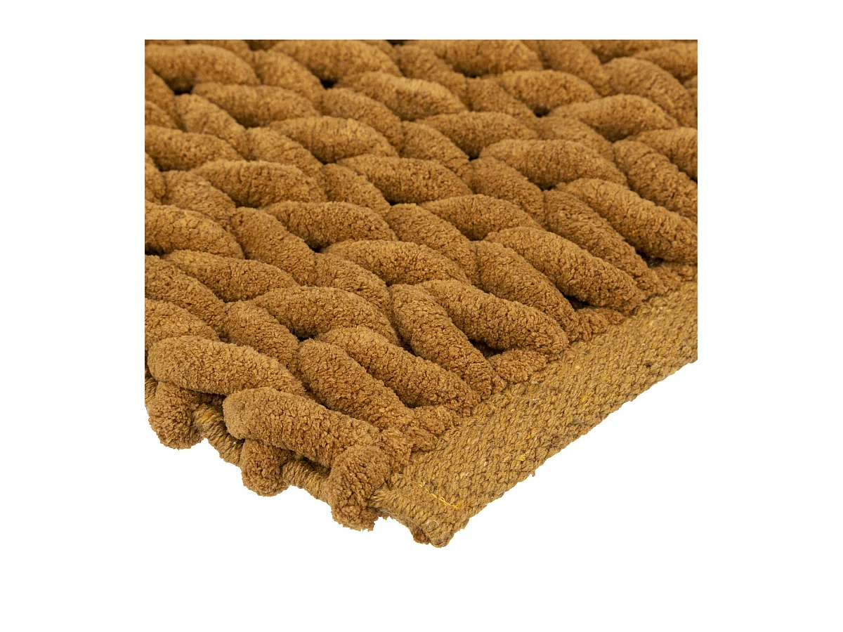 Tapis de Salle de Bain épais Marron malt 50 x 75 cm