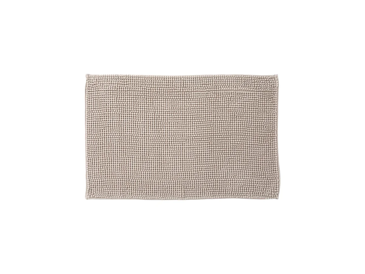 Tapis de Salle de bain Beige chenille 50 x 80 cm