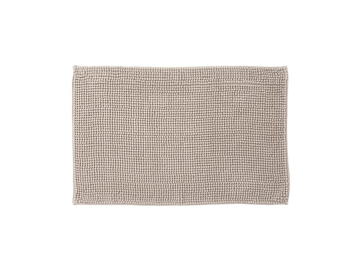Tapis de Salle de bain Beige chenille 50 x 80 cm