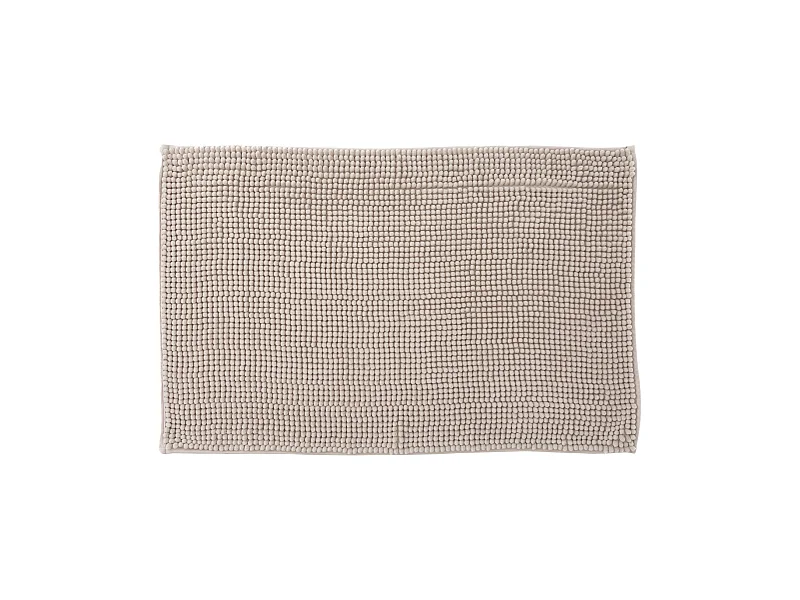 Tapis de Salle de bain Beige chenille 50 x 80 cm