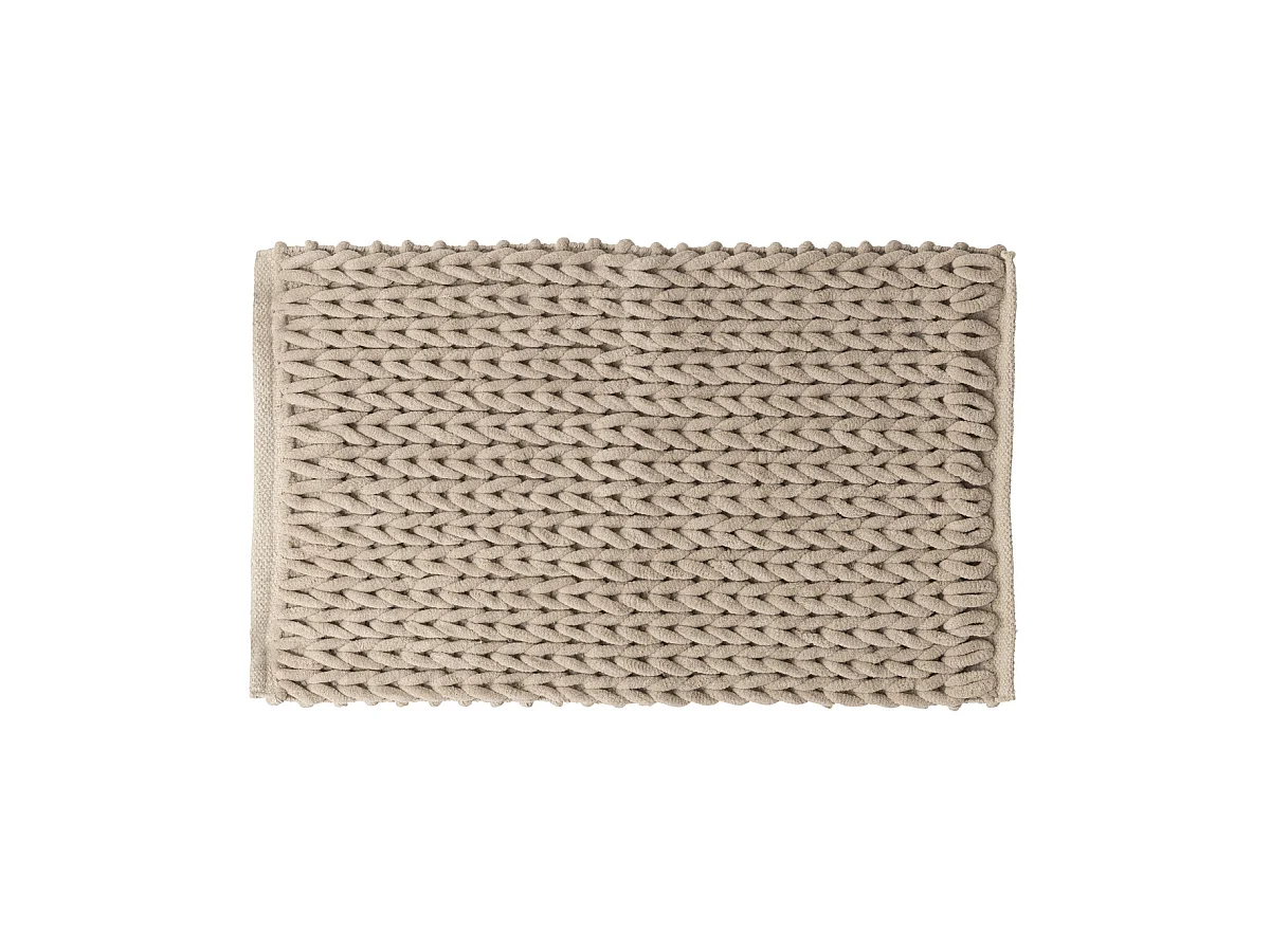 Tapis de Salle de Bain épais Beige 50 x 75 cm
