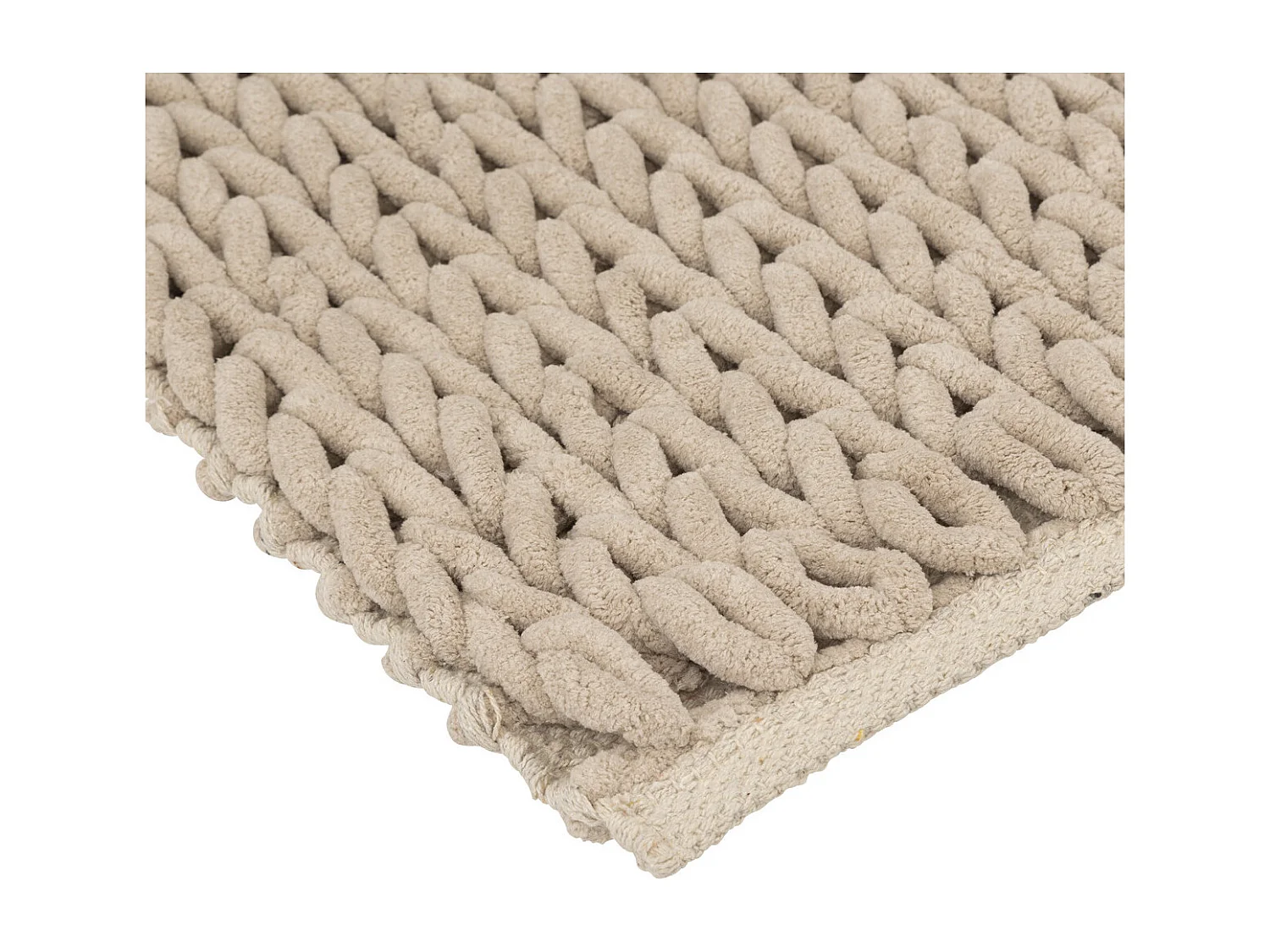 Tapis de Salle de Bain épais Beige 50 x 75 cm