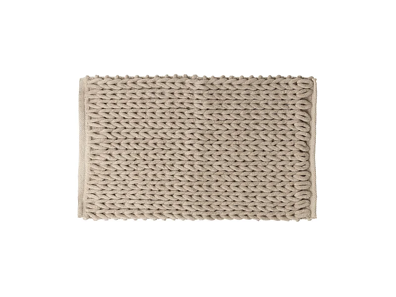 Tapis de Salle de Bain épais Beige 50 x 75 cm