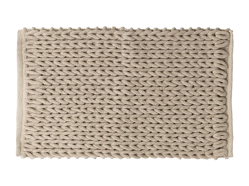 Tapete de baño trenzado