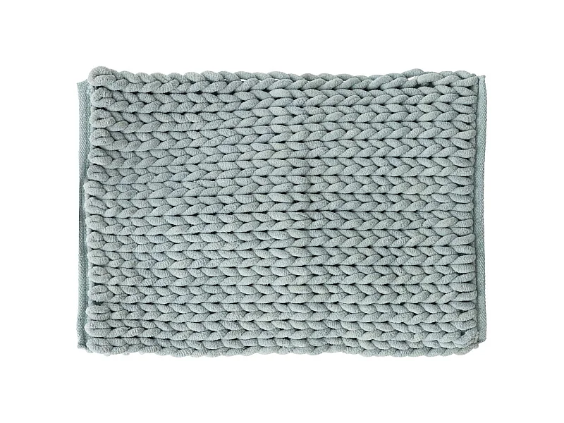 Tapis de Salle de Bain épais Bleu artic 50 x 75 cm