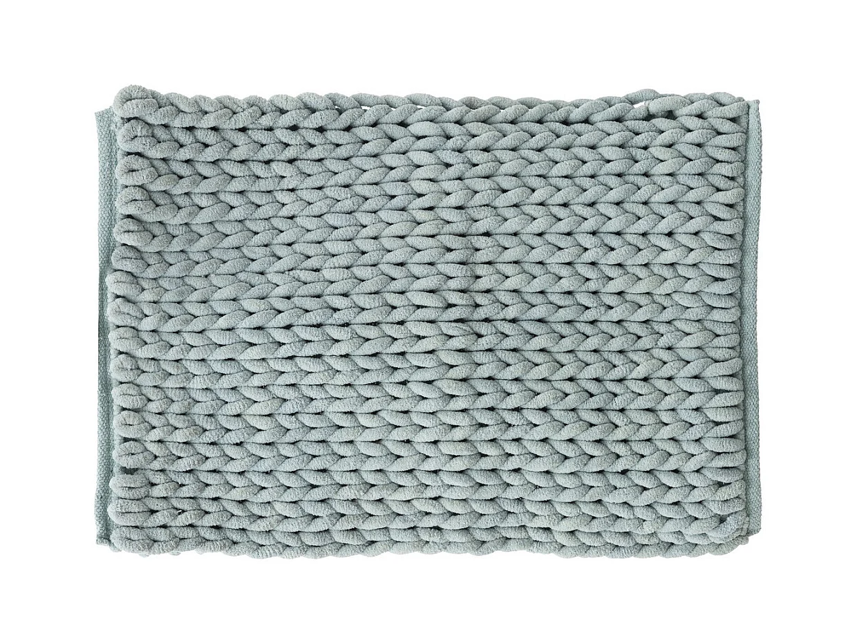 Tapis de Salle de Bain épais Bleu artic 50 x 75 cm