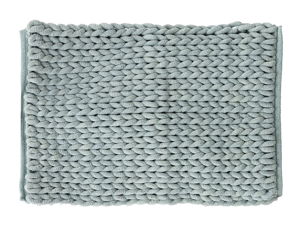 Tapis de Salle de Bain épais Bleu artic 50 x 75 cm