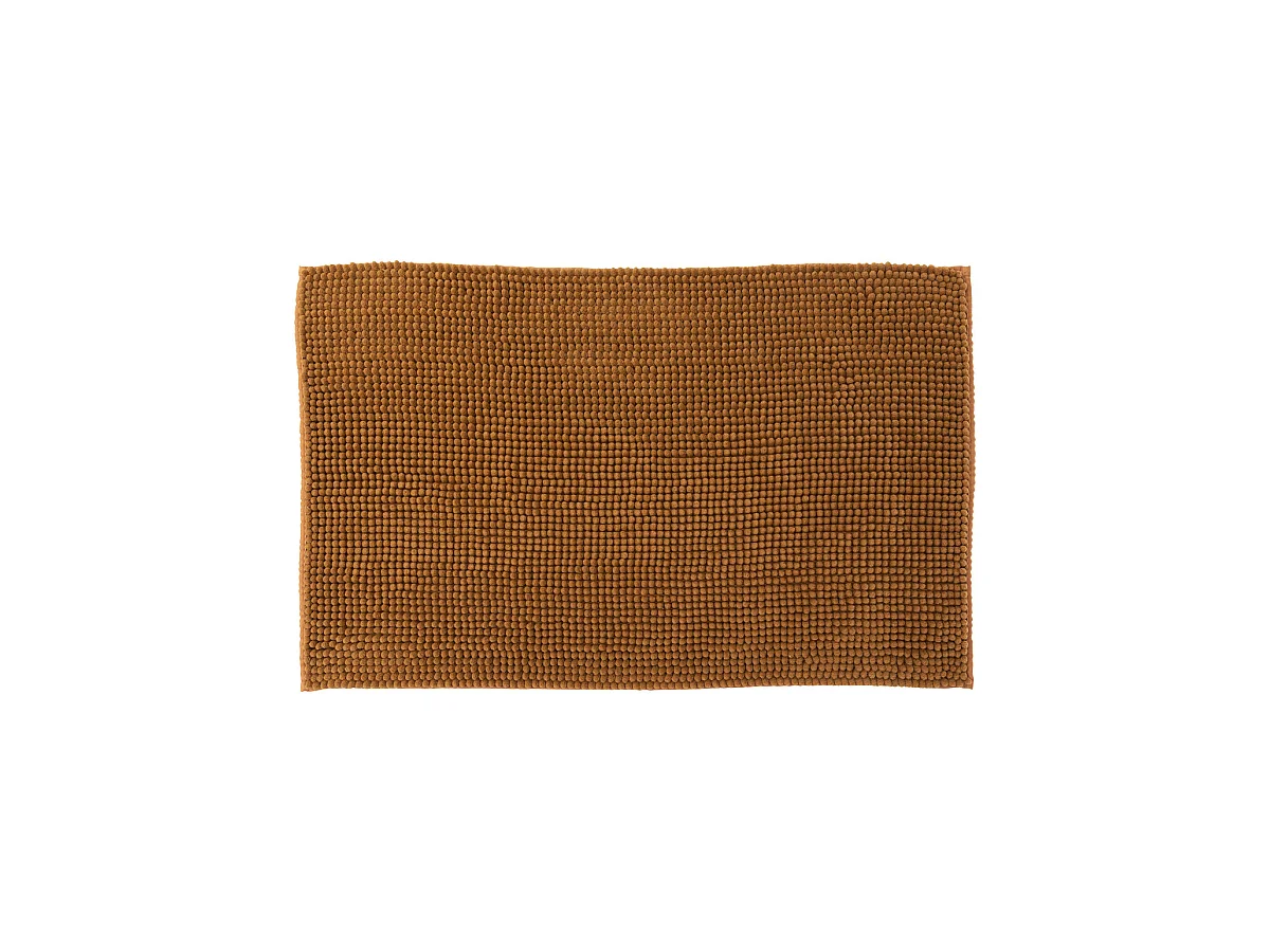 Tapis de Salle de bain Marron malt chenille 50 x 80 cm