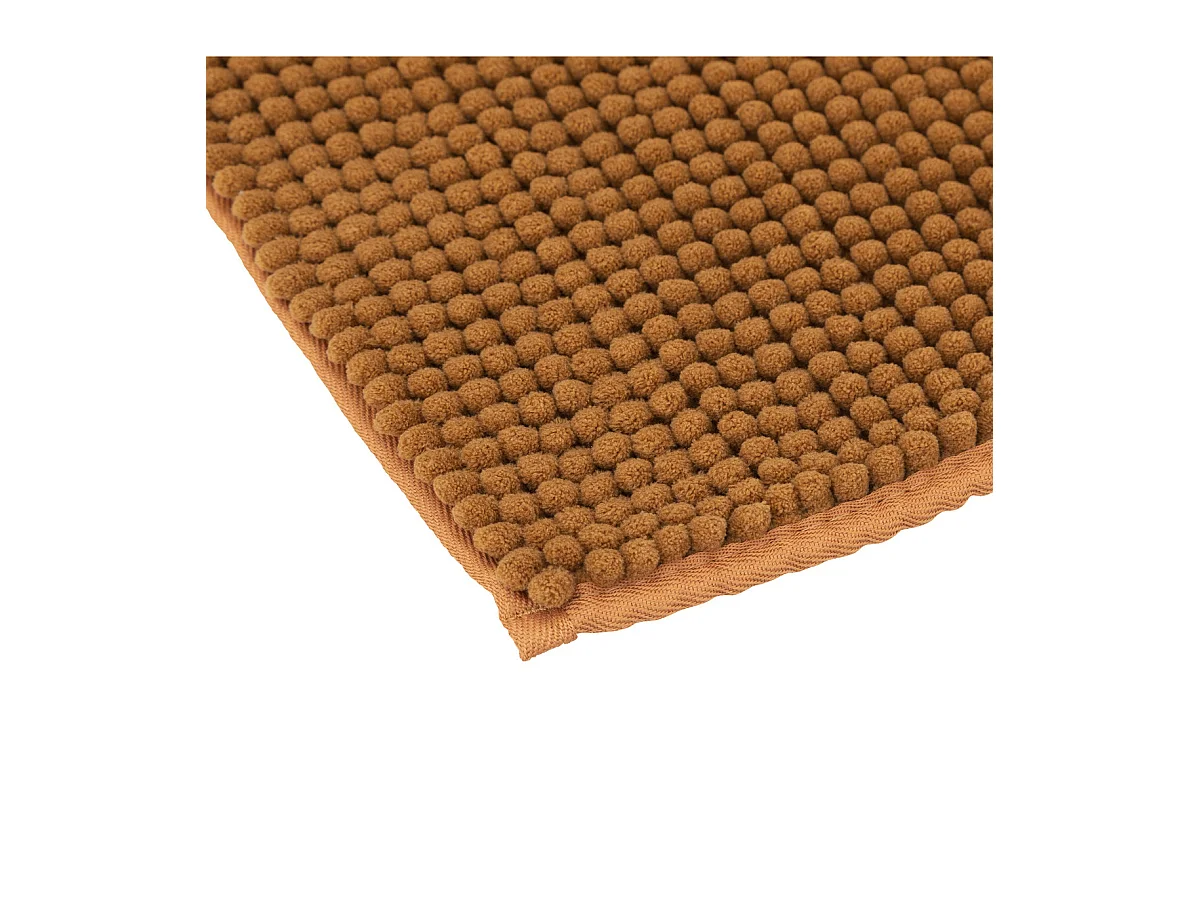 Tapis de Salle de bain Marron malt chenille 50 x 80 cm