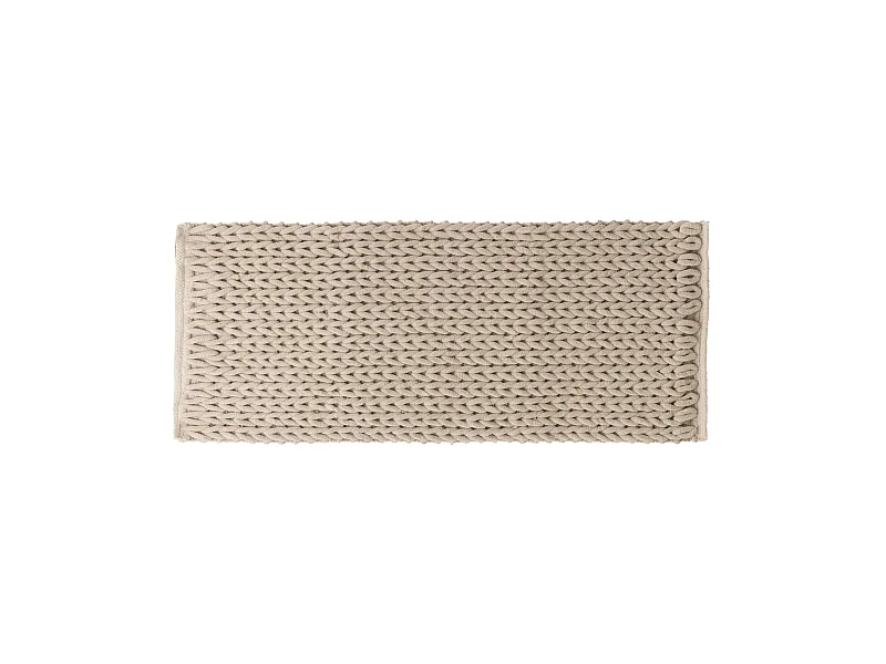 Grand Tapis de Salle de Bain épais Beige 50 x 120 cm